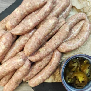 1lb Pork, Leek, Cheddar and Jalapeño Sausage - Image 1